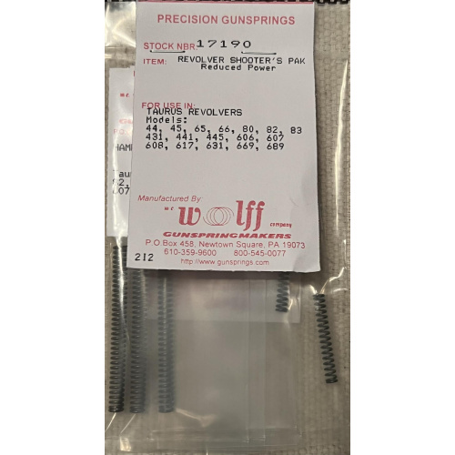 Kit De Resortes Wolff Revolveres Taurus Medium Large Usd 35