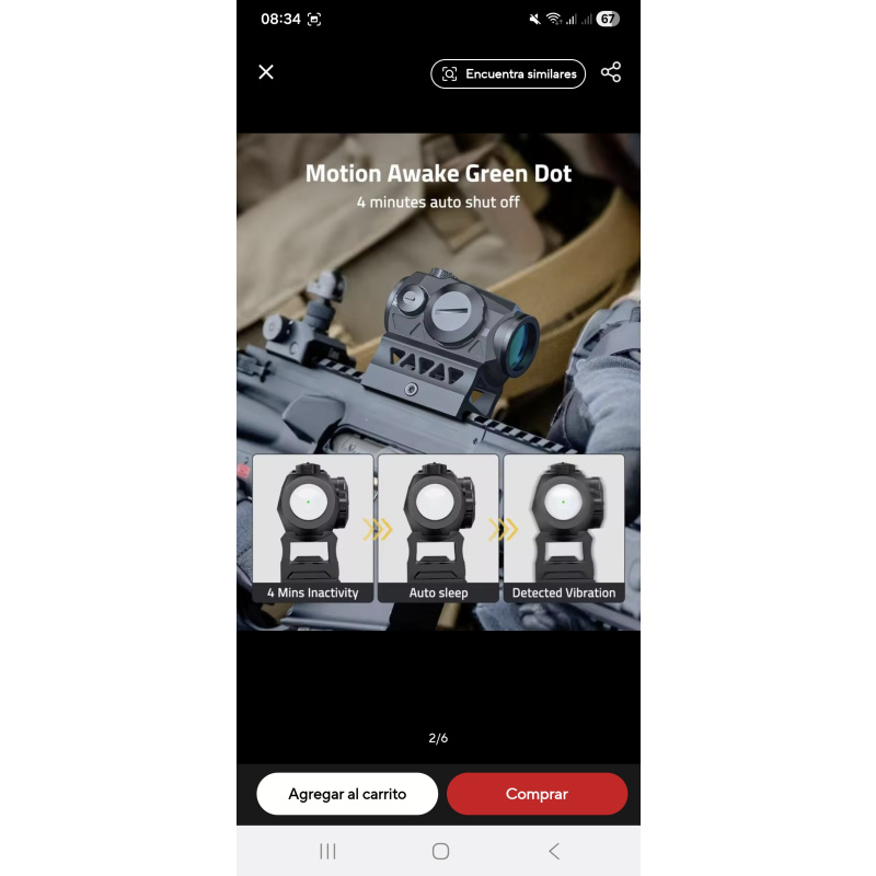 Mira De Punto Verde Cvlife 2 Moa Auto Off