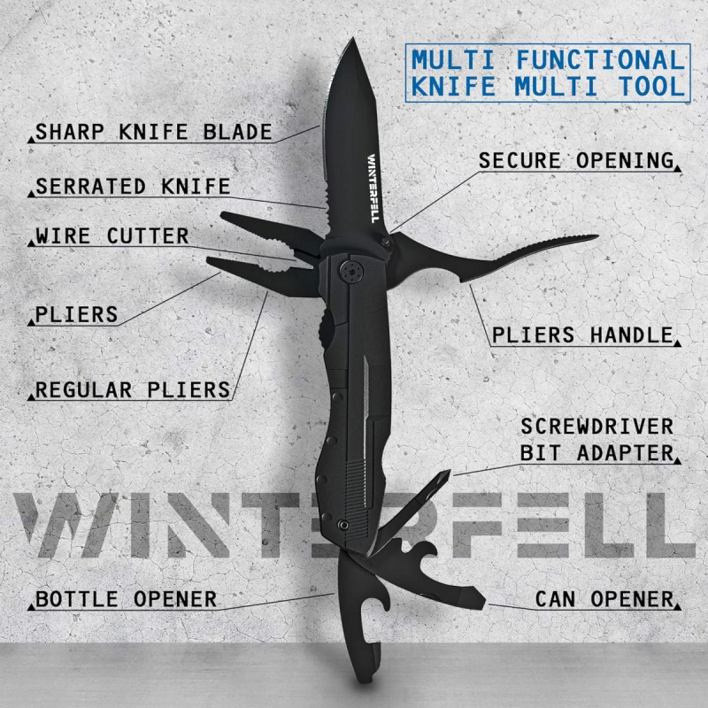 Multitool Knife Portable  Durable 9 In 1 Multi Tool Winterfell