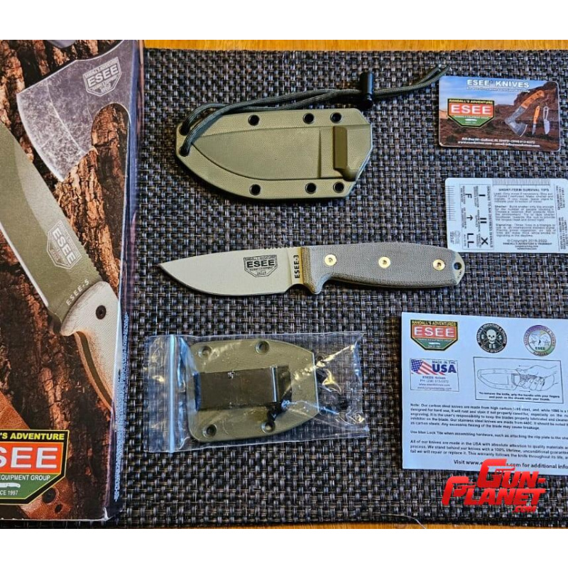 Navaja Esee-3pm-dt Arena Hoja De 3,88 Pulgadas