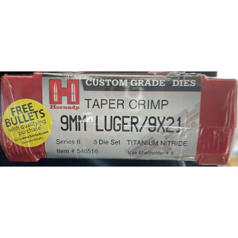 Dies Hornady 9 Parabellum, 9x19mm 3 Cuerpos Nuevos U$180