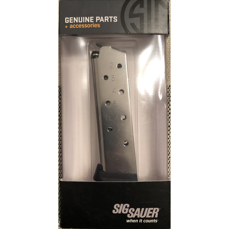 Cargador Sig Sauer 1911 Original 8 Tiros Inox Nuevo Usd60