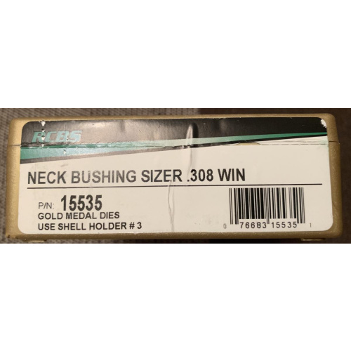 Dies Neck Bushing Rcbs Gold Medal .308 Winchester Para Bushing Nuevos Usd120