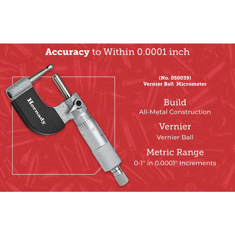 Micrometro/vernier Ball Marca Hornady Nueva Usd 200