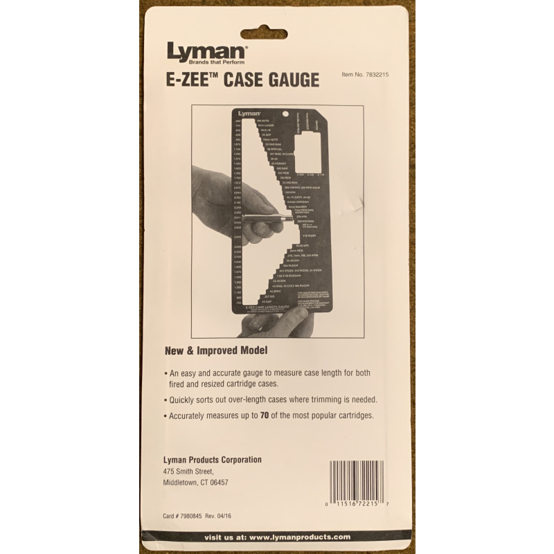 Lyman Case Gauge (medidor De Vainas) Nuevo Usd45