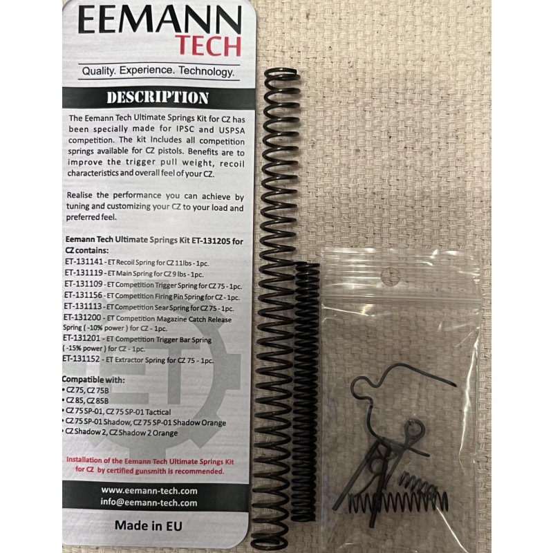 Kit Resortes Eemann Tech Para Pistolas Cz Usd 75 Nuevo