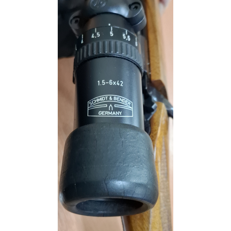 Ruger Safari 375 H&h Magnum Con Mira Schmidt & Bender 1,5-6x42, 30mm, Y Dies