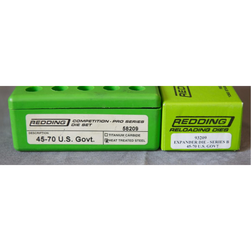 45-70 - Dies Redding Competition Pro 3-die Sets + Bullet Expander Y Shell Holder