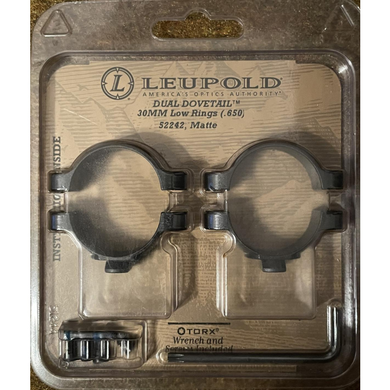 Anillas Leupold De 30mm Bajas Acero Nuevas Usd 80