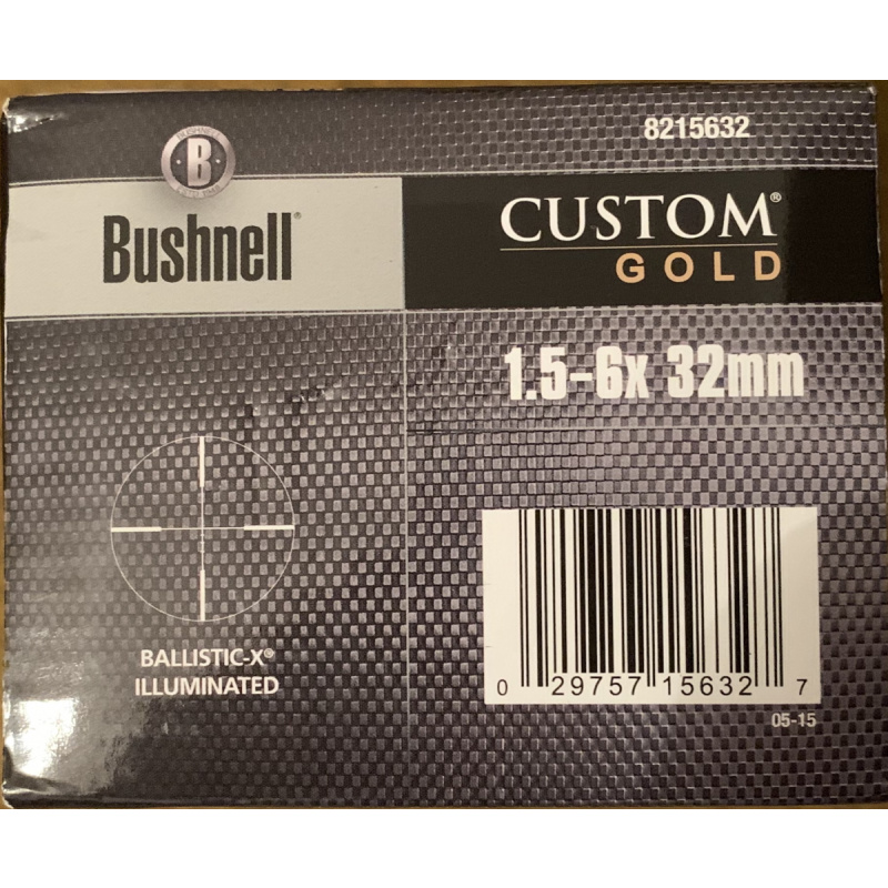 Mira Bushnell Custom Gold 1,5-6x32mm Nueva Usd500