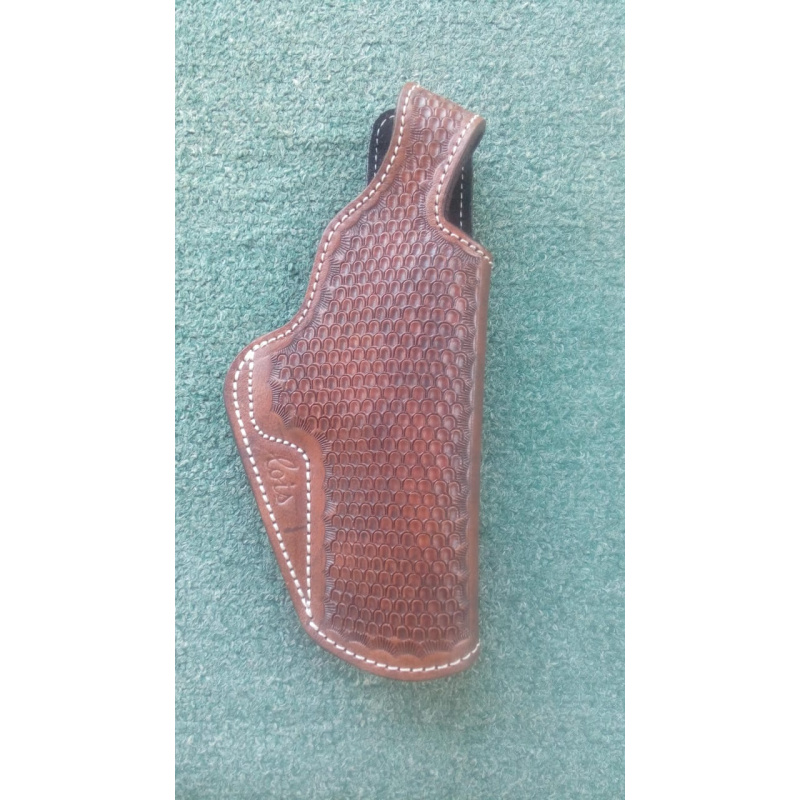 Funda De Cuero Repujado Para Beretta 92 Y Similares