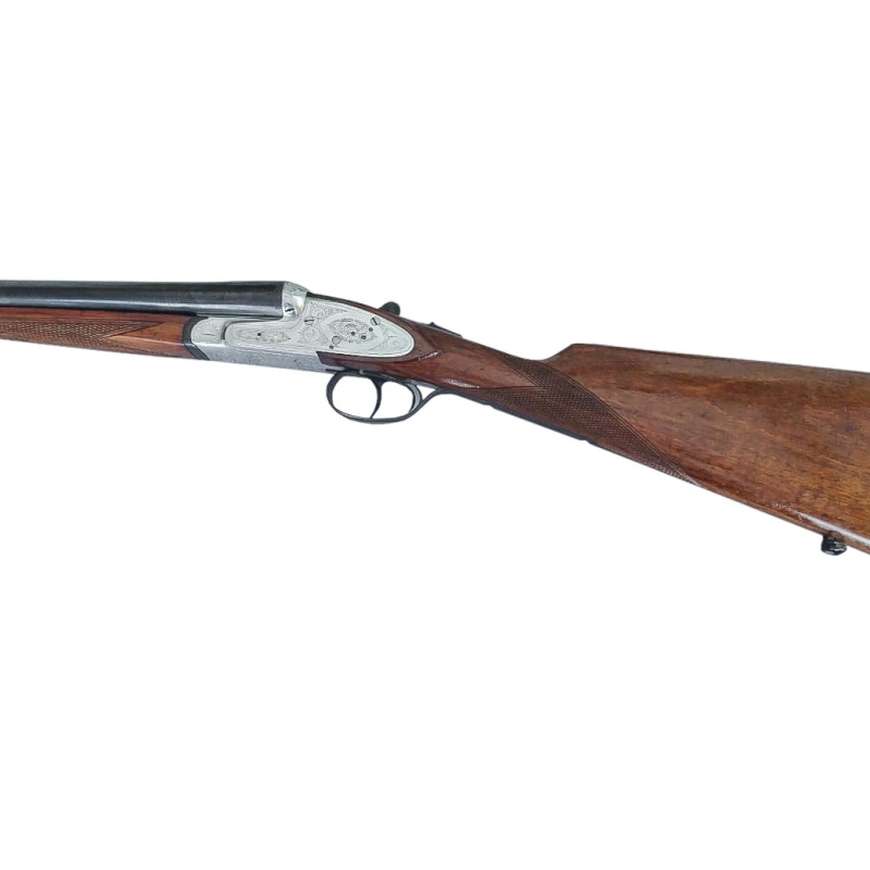 Escopeta Yuxtapuesta Ascencio Zabala Calibre 12 De 2 Cañones