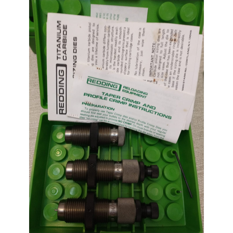 Set De 3 Dies Redding Titanium Carbide 32 S&w L/ 32h&r Mag