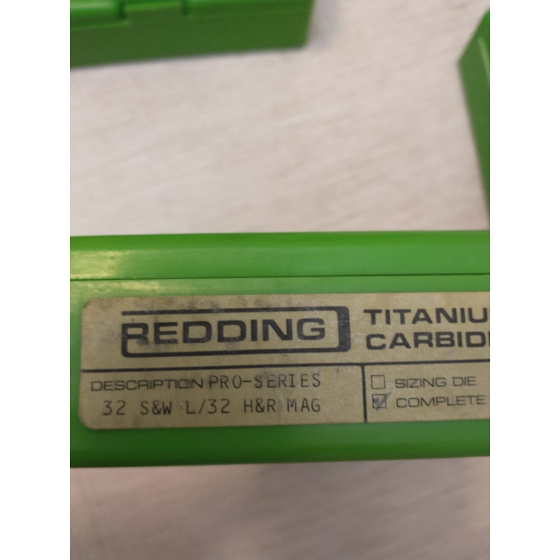 Set De 3 Dies Redding Titanium Carbide 32 S&w L/ 32h&r Mag