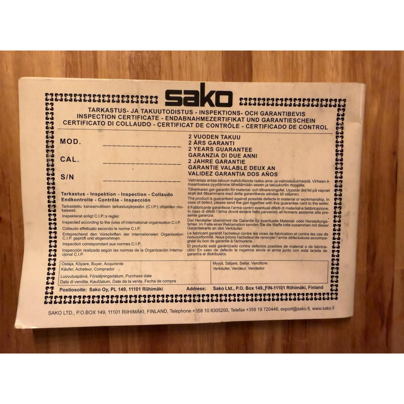 Fusil Sako 85 Hunter 30 06 Mira Schmidt Bender 3-12 X 50 Igual A Nuevo