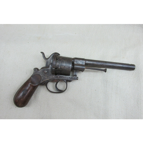 Revólver Antiguo Sistema Lefaucheux De Doble Acción Y Fuego A Espiga
