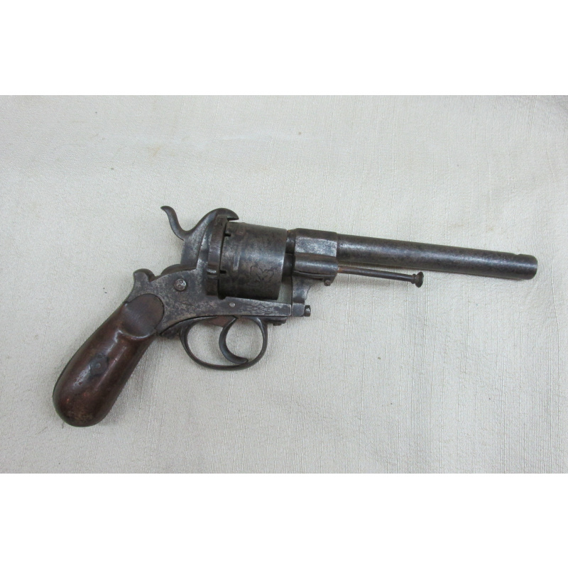 Revólver Antiguo Sistema Lefaucheux De Doble Acción Y Fuego A Espiga