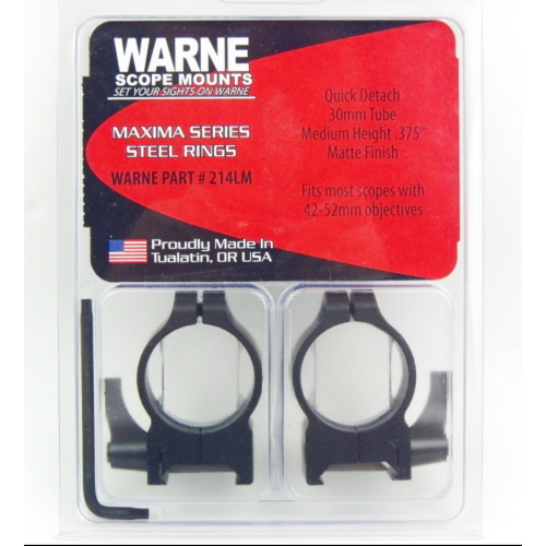 Montaje Con Anilla Marca Warne 30mm Quita Y Pon Medias Nuevos Usd180