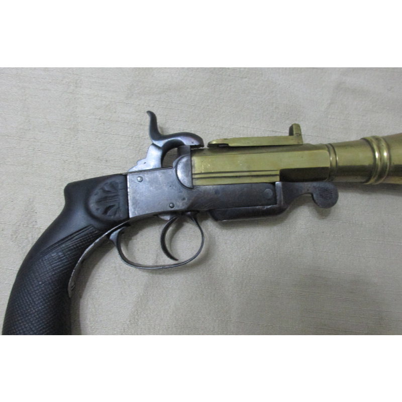 Pistola Trabucante  Lefaucheux – Cañón Trombón De Bronce