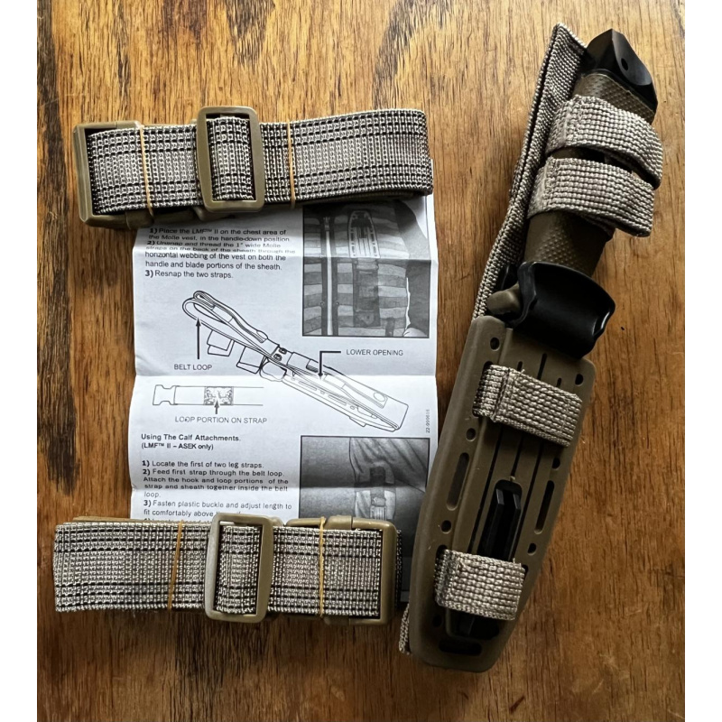 Cuchillo Infantería Gerber Lmf Ll Coyote Aserrado