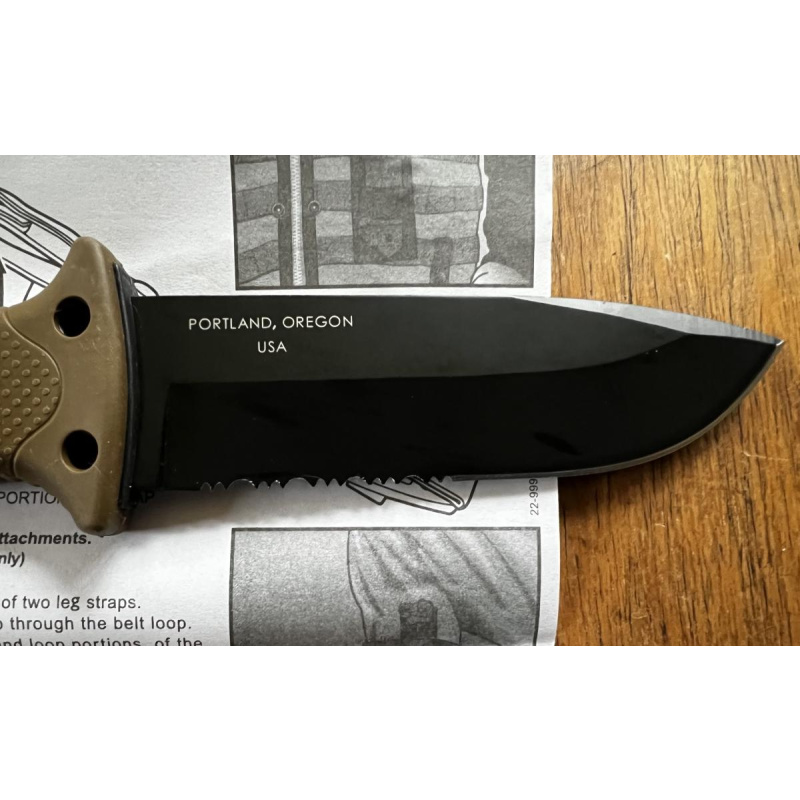 Cuchillo Infantería Gerber Lmf Ll Coyote Aserrado