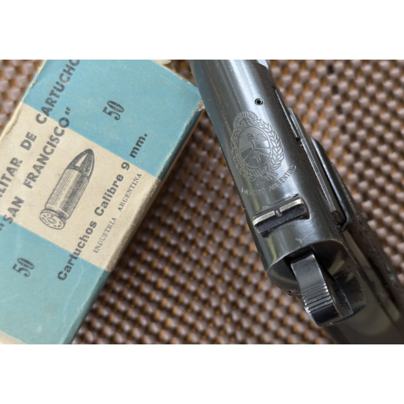 Browning Hp Belga Ejército Argentino Escudo