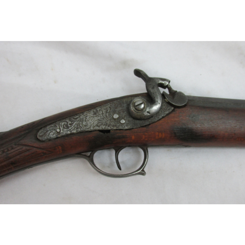 Antiguo Fusil De Caza Belga De Percusión – Lieja "elg" (c. 1850)