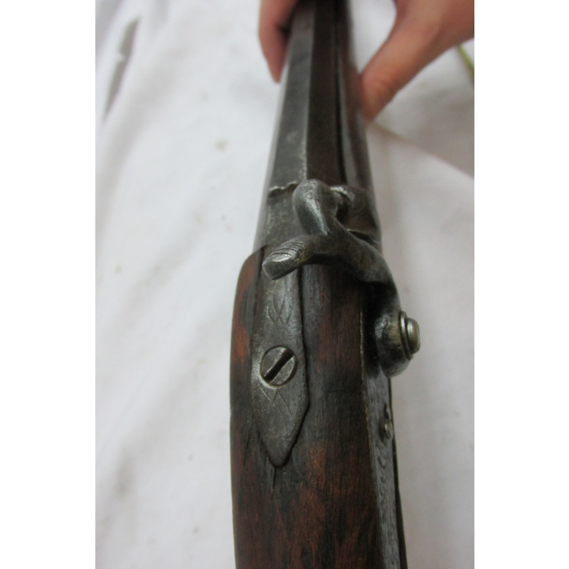 Antiguo Fusil De Caza Belga De Percusión – Lieja "elg" (c. 1850)
