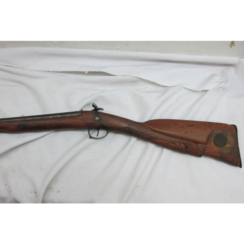 Antiguo Fusil De Caza Belga De Percusión – Lieja "elg" (c. 1850)