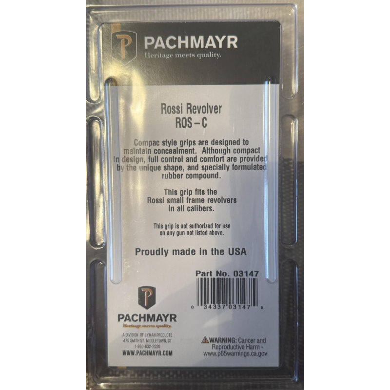 Cacha Pachmayr Revolver Rossi Small Frame Nueva Usd 90