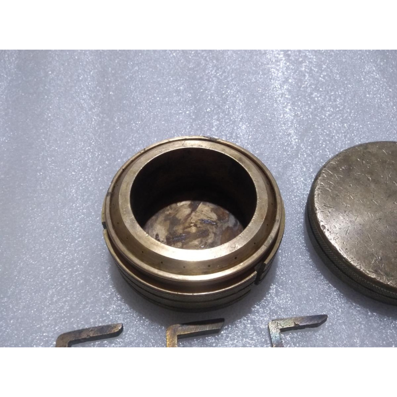 Calentador Alcohol Bronce Desarmable Artesanal Unico Colección.