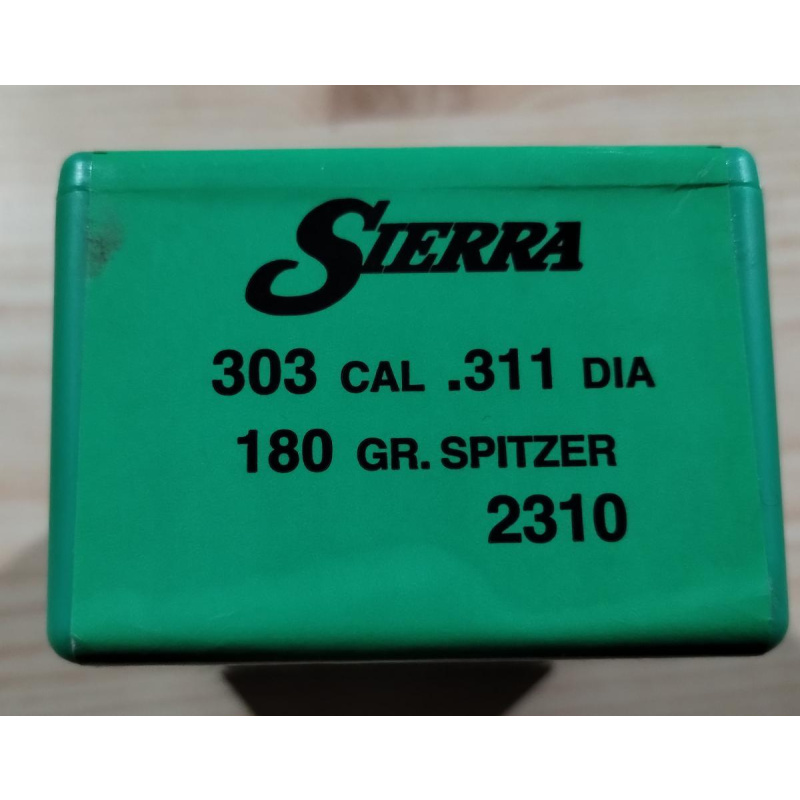 Puntas Sierra X 100. Cal. 303. 180 Grain.