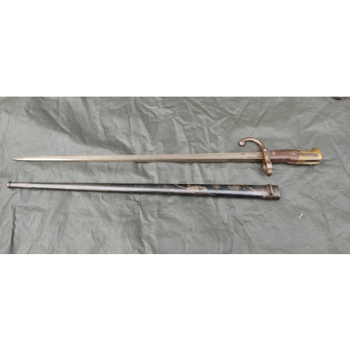 Bayoneta Fusil Gras Modelo 1874 Fabricada En 1878