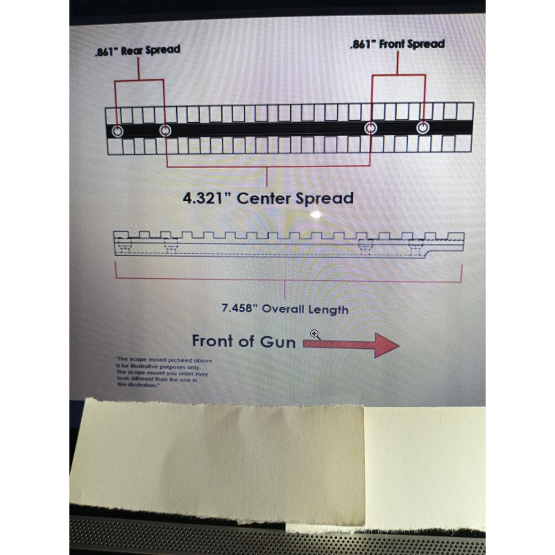 Base Weaver  Egw Savage Edge Axis 20 Moa