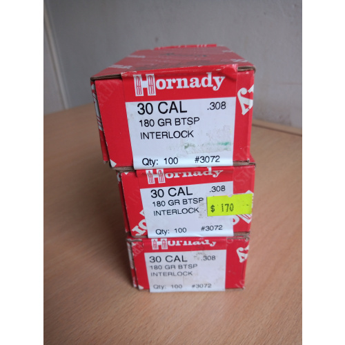 Puntas Hornady De 180 Grains Interlock
