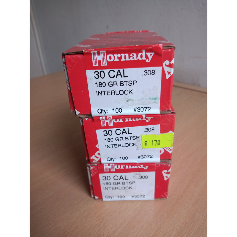 Puntas Hornady De 180 Grains Interlock