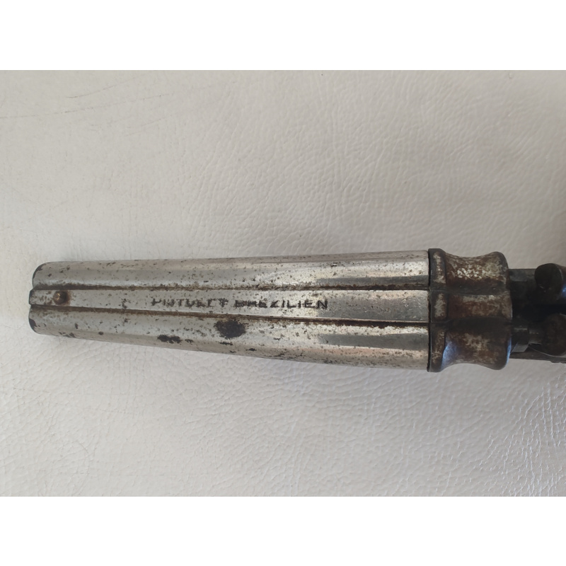 Rara Pistola Belga "garanti" "pistolet Bresilien" C. 1870
