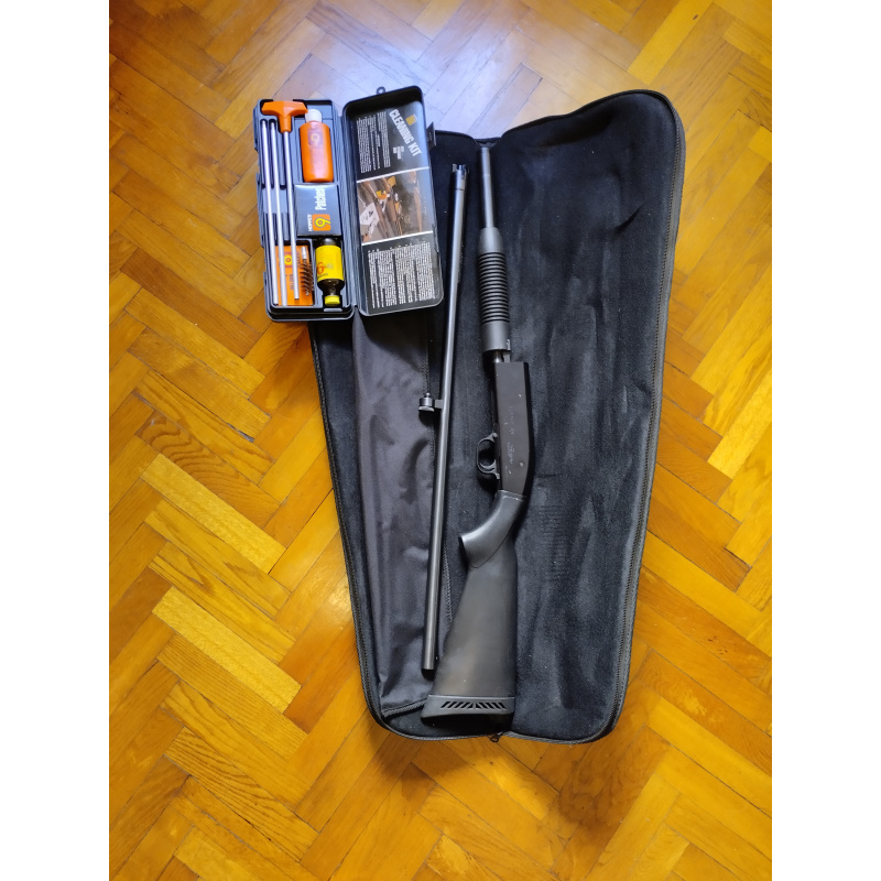 Escopeta Maverick 88 12/70 (5 Tiros) + Manual + Kit De Limpieza + Funda