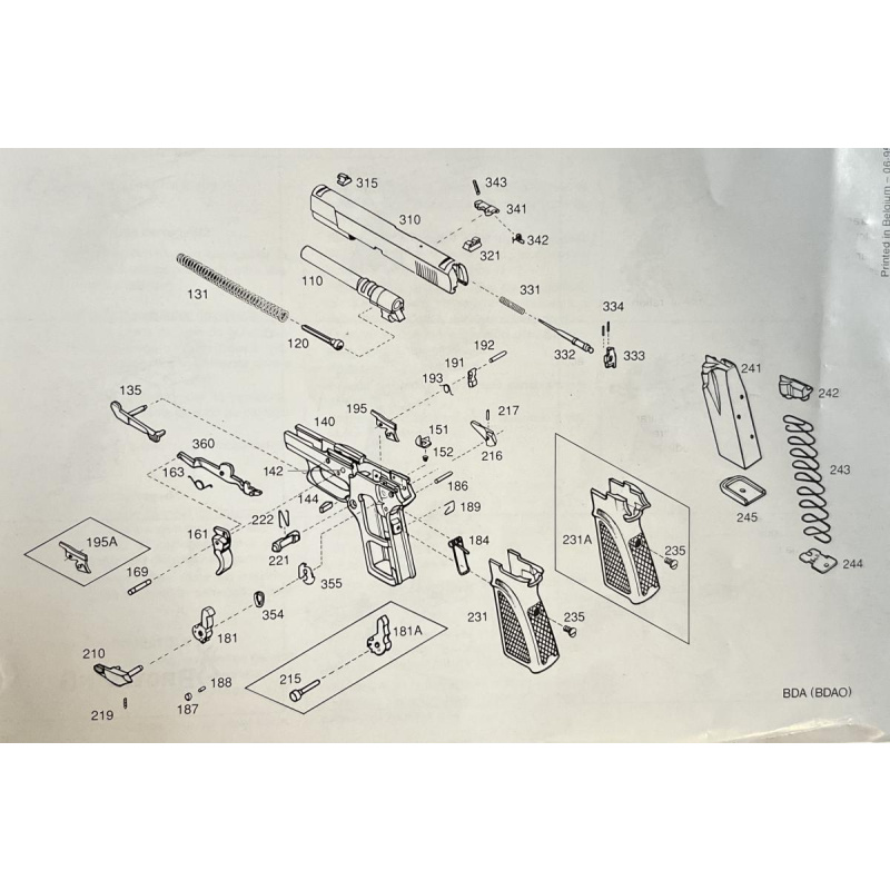 Fn Browning Belga 9 Mm Bda