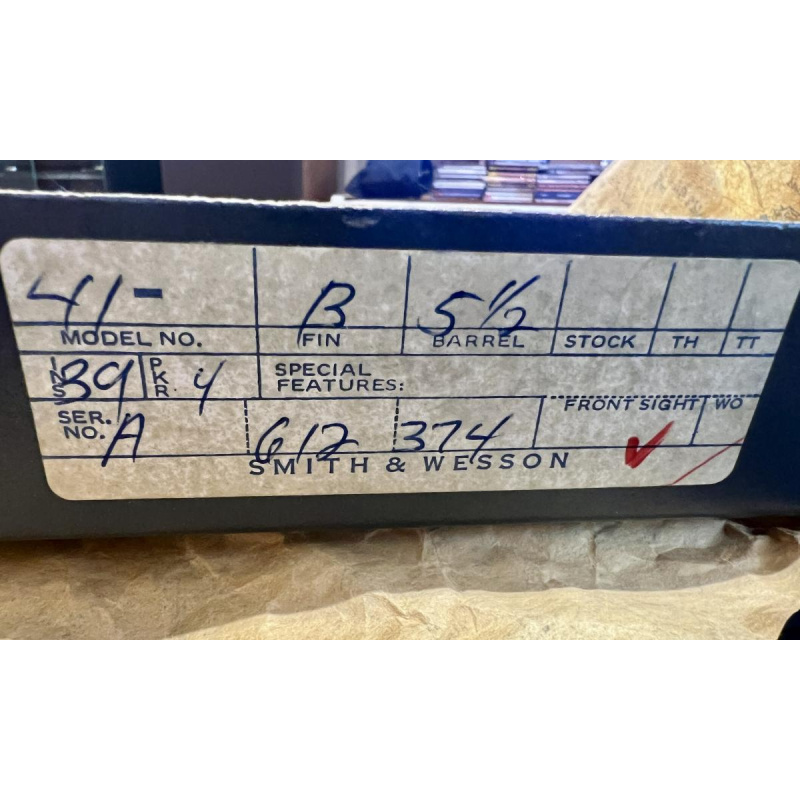 Pistola Smith & Wesson Mod 41 Cal 22lr Con Cuim Excelente