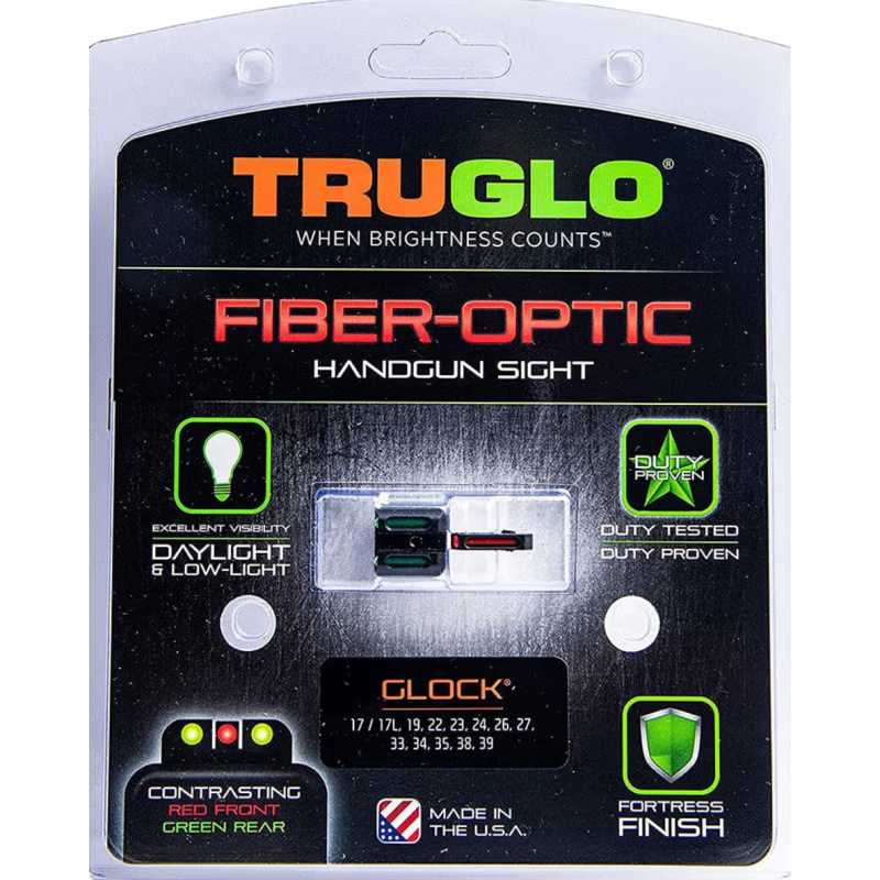 Truglo Alza Y Guion Glock Metalico Fibra Nuevo Usd110