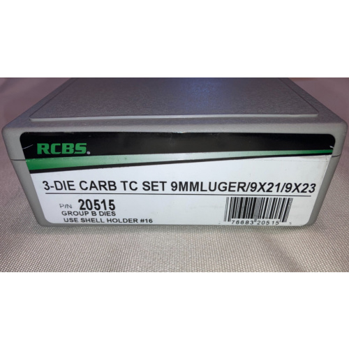 Dies Rcbs 9 Parabellum, 9x19mm 3 Cuerpos Nuevos U$180