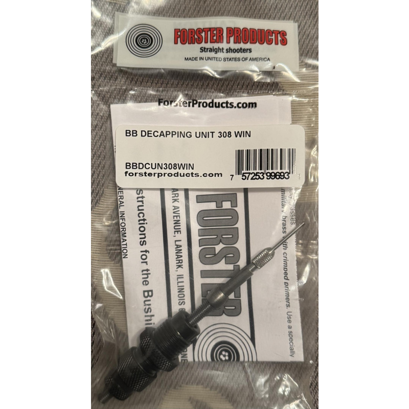 Decapping Completo Forster .30 Nuevo Usd 60