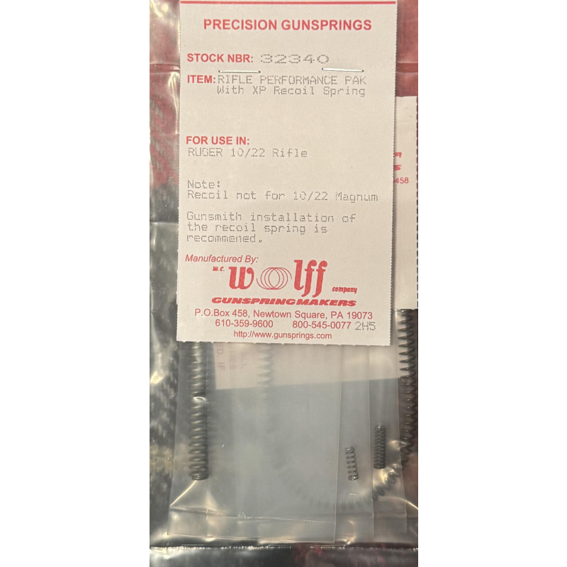 Kit De Resortes Wolff Ruger 10/22 Pc9 Usd 45
