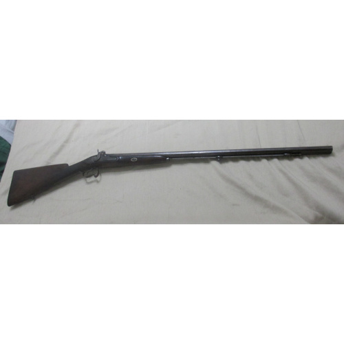 Antigua Escopeta De Caza Yuxtapuesta A Percusión Belga C. 1860