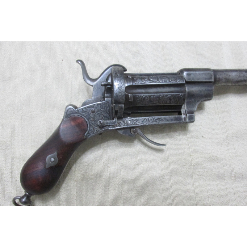 Antiguo Revólver Lefaucheux Calibre 11mm Circa 1860  Raro Sistema!