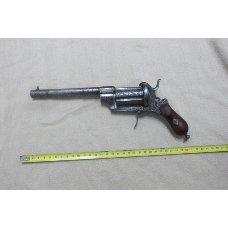Antiguo Revólver Lefaucheux Calibre 11mm Circa 1860  Raro Sistema!