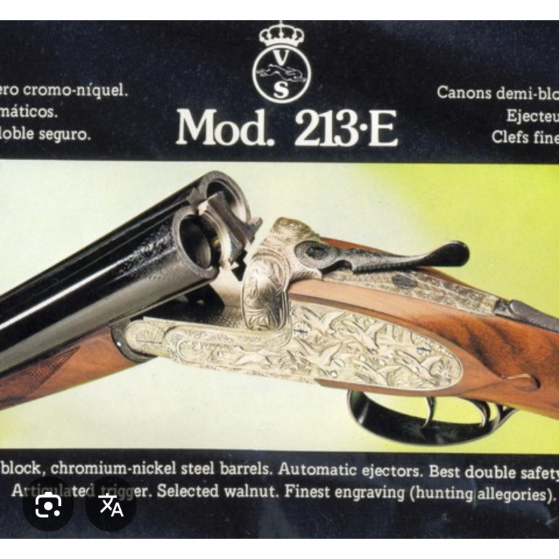 Escopeta Víctor Sarrasqueta De Lujo Mod 213e