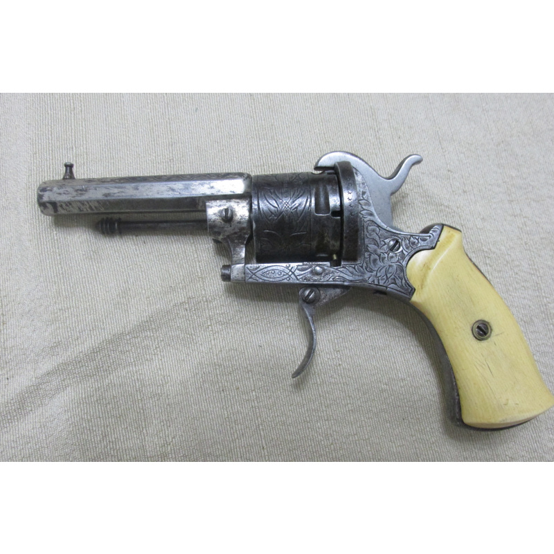 Antiguo Revólver De Foco/espiga Lefaucheux "model Of 1878