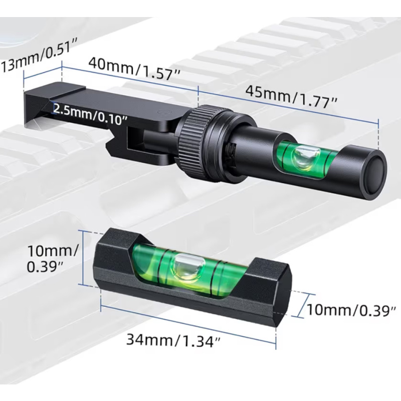 Niveles Para Riel Picatinny E Instalacion De Miras Nuevo Usd 55